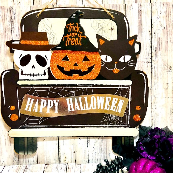 Hobby Lobby | Holiday | Rustic Happy Halloween Hanging Wall Sign | Poshmark